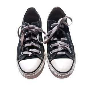 Converse Chuck Taylor All Star Low Top Sneakers Black Canvas Good Condition